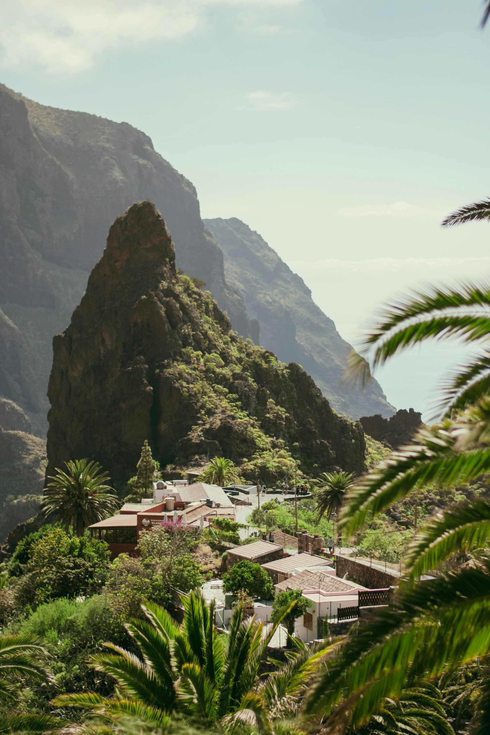 Picturesque landscape of Masca Village nestled in the mountains of Tenerife, Canary Islands.